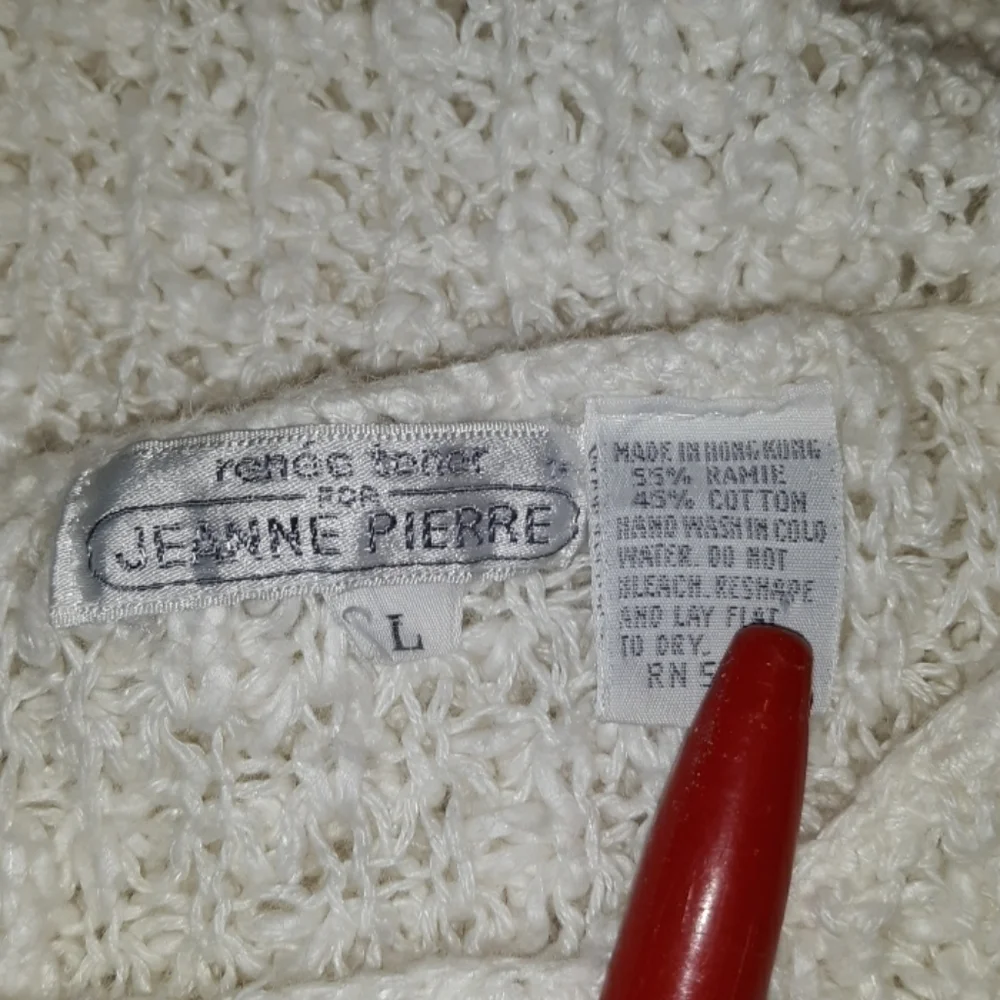 Vintage 1980s Jeanne Pierre large sweater
